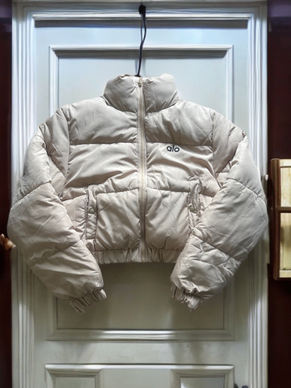 Puffer Jacket in Light Beige